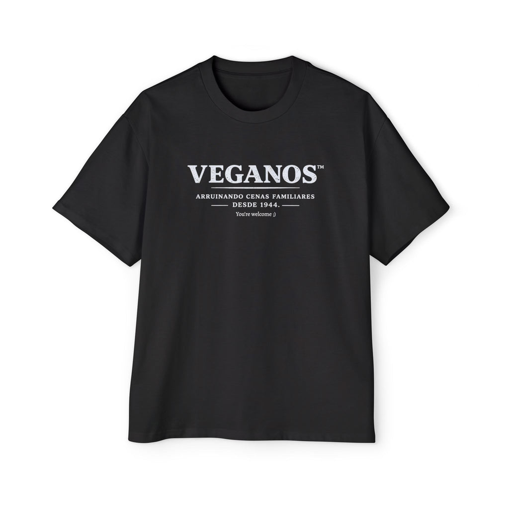 Polera Oversize "VEGANOS: Arruinando cenas familiares" — Unisex