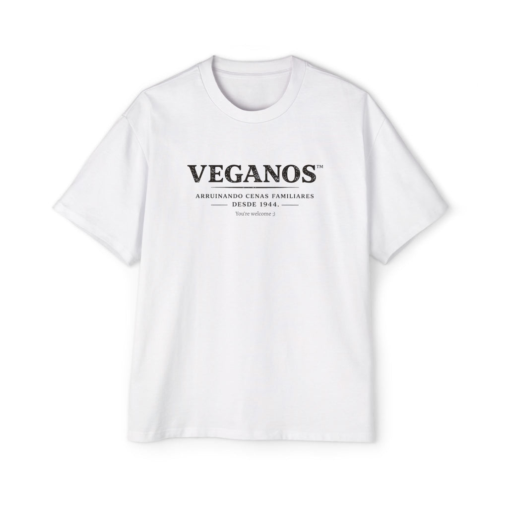 Polera Oversize "VEGANOS: Arruinando cenas familiares" — Unisex