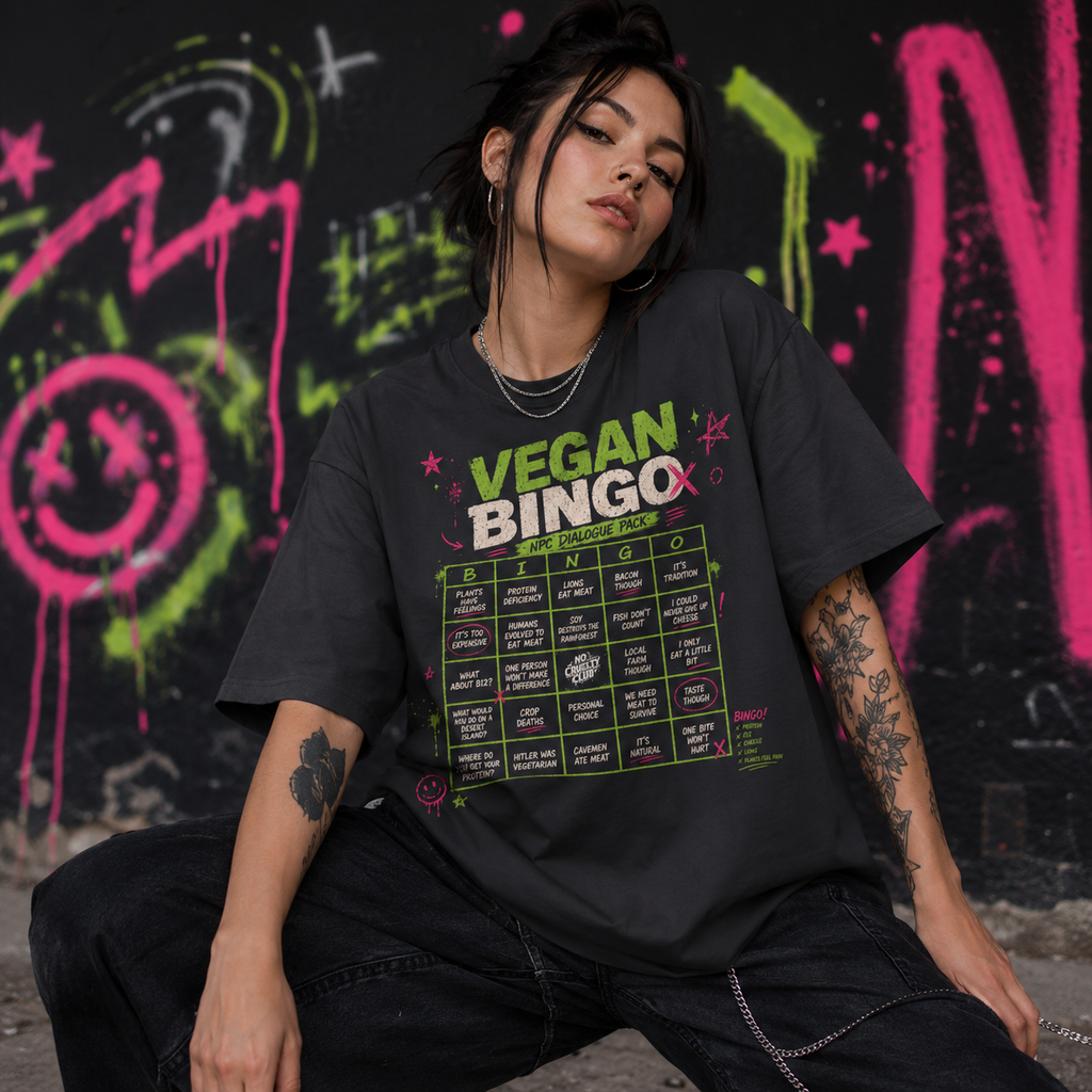 Polera Oversize "Bingo Vegano" — Unisex