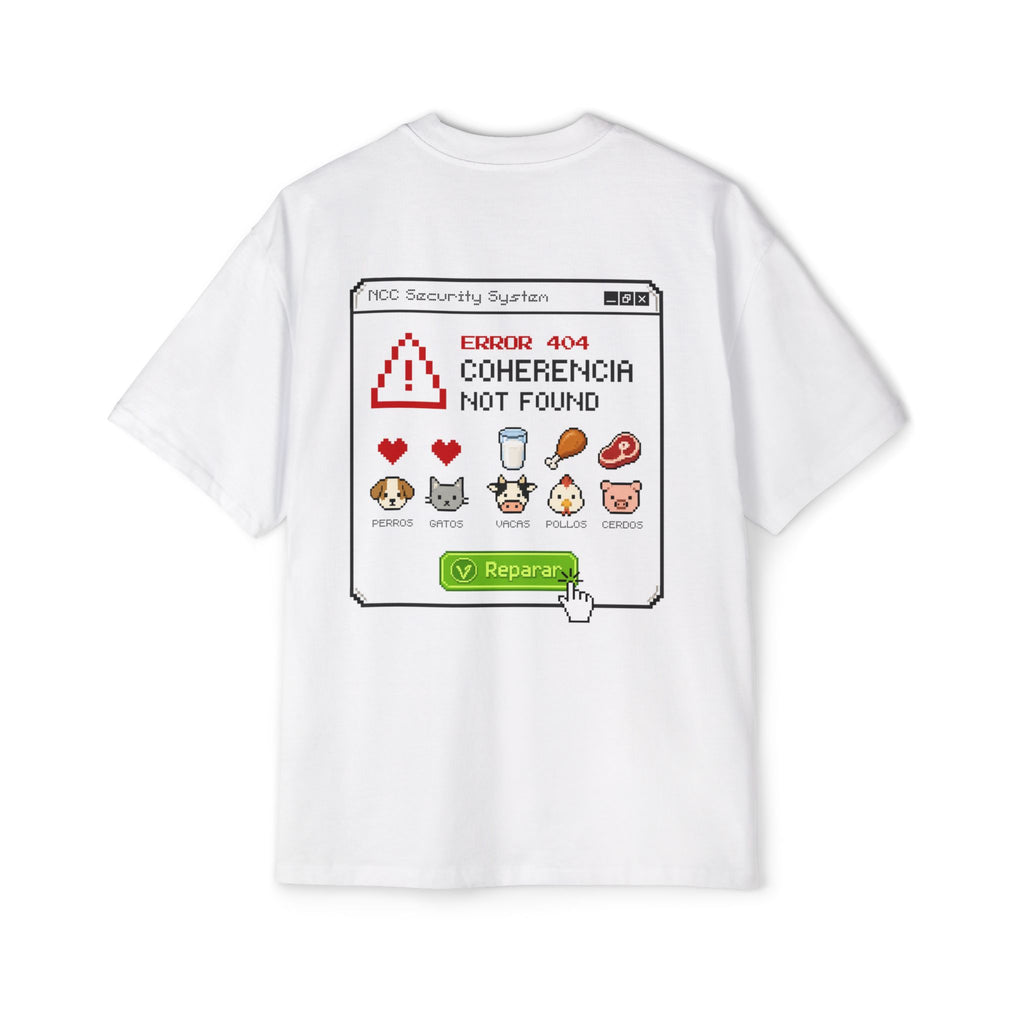 Polera Oversize "404 Coherencia Not Found" — Unisex