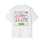 Polera Oversize "404 Coherencia Not Found" — Unisex