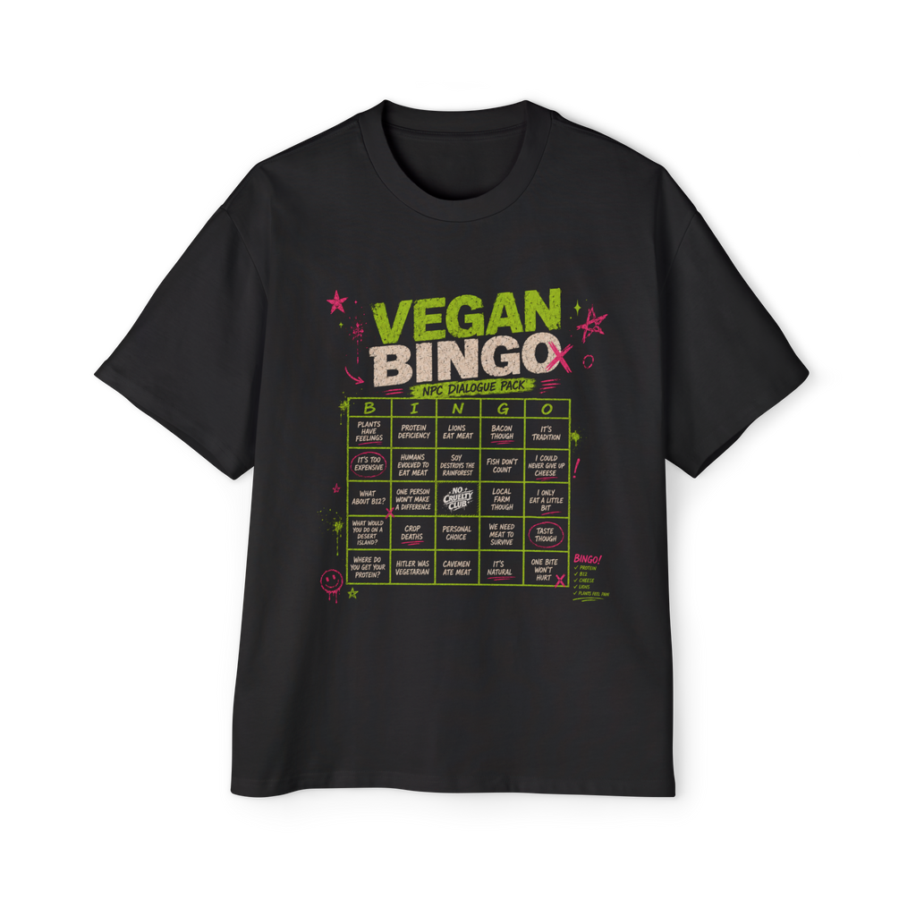Polera Oversize "Bingo Vegano" — Unisex