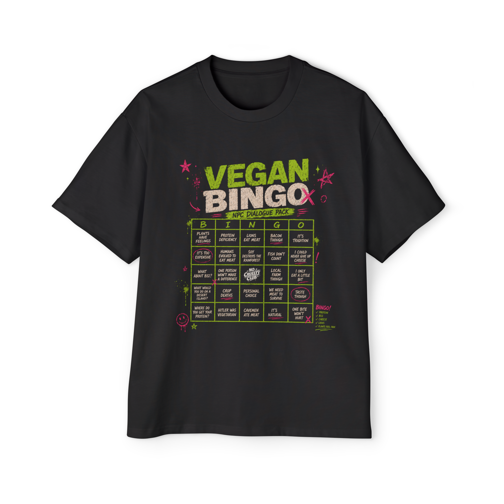 Polera Oversize Bingo Vegano — Unisex