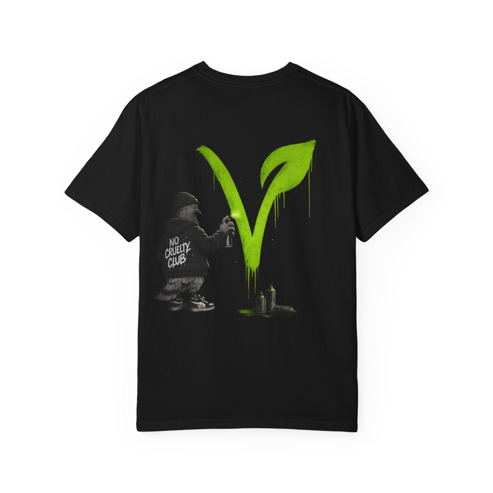 Polera Oversize V Vegan Grafiti Pidge — Unisex