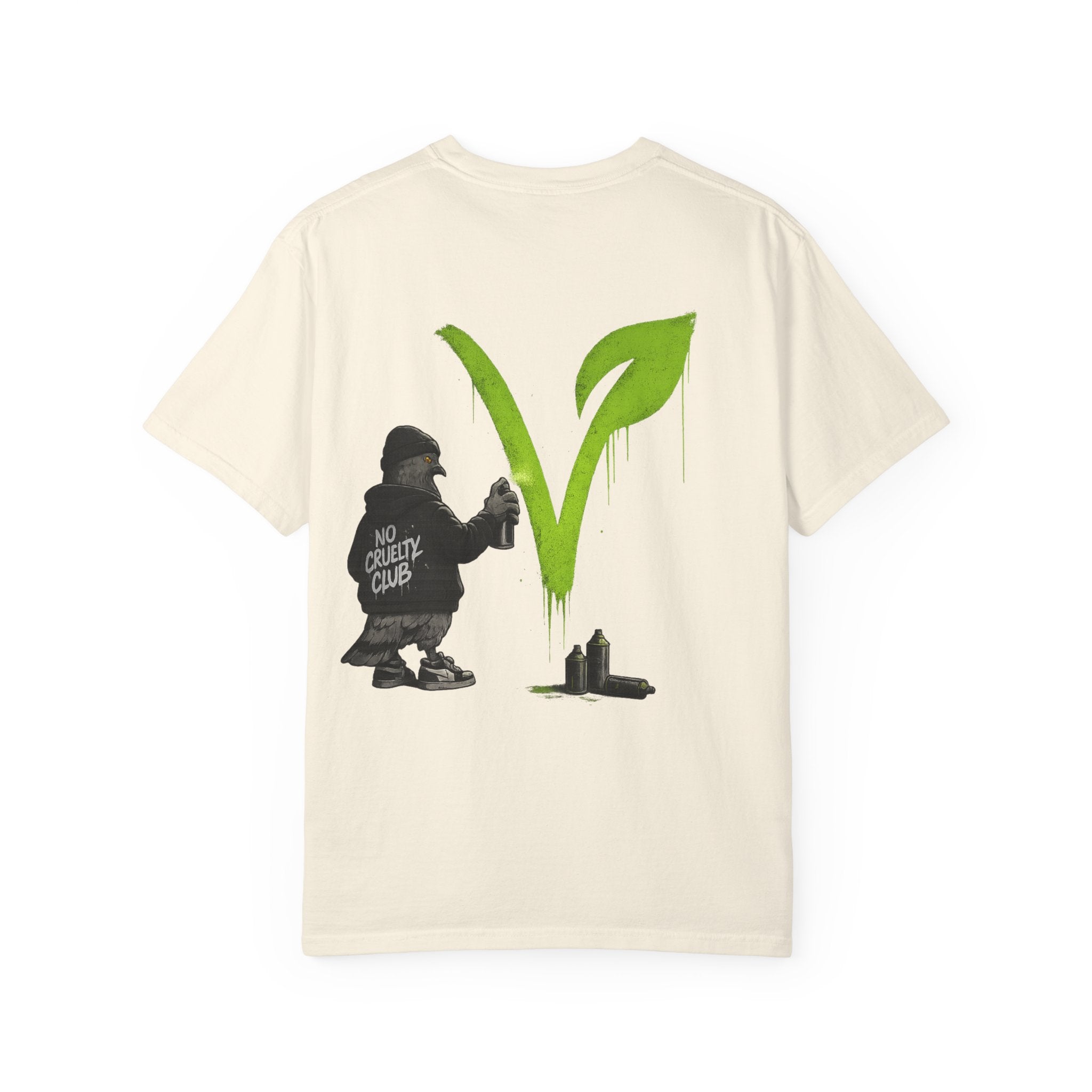 Polera Oversize V Vegan Grafiti Pidge — Unisex