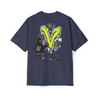 Polera Oversize V Vegan Grafiti Pidge — Unisex