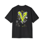 Polera Oversize V Vegan Grafiti Pidge — Unisex