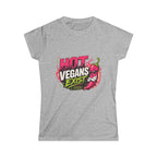 Polera Slim "Hot Vegans Exist" — Mujer