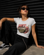 Polera Slim "Hot Vegans Exist" — Mujer