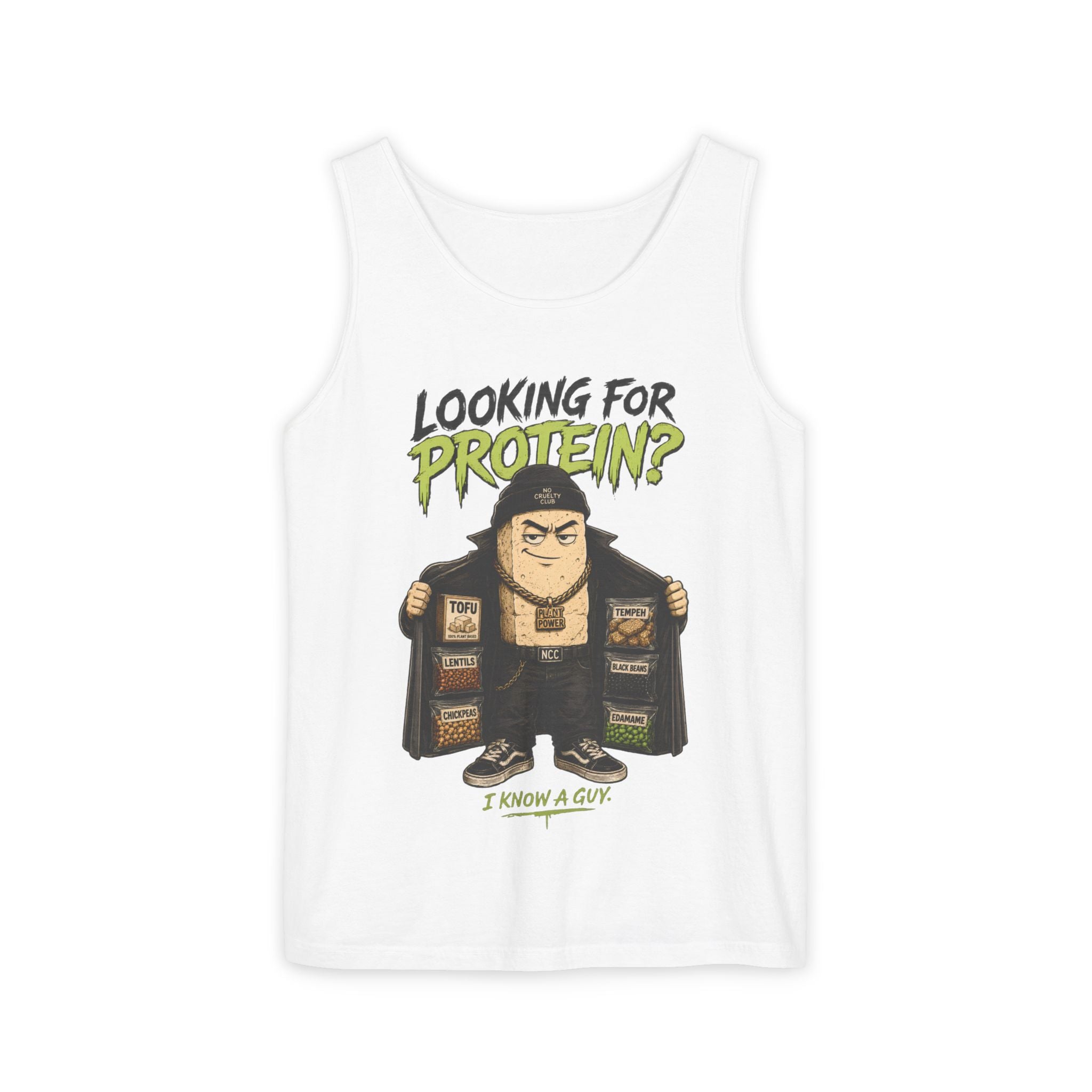 Musculosa Gym "Looking for Protein?" – Hombre