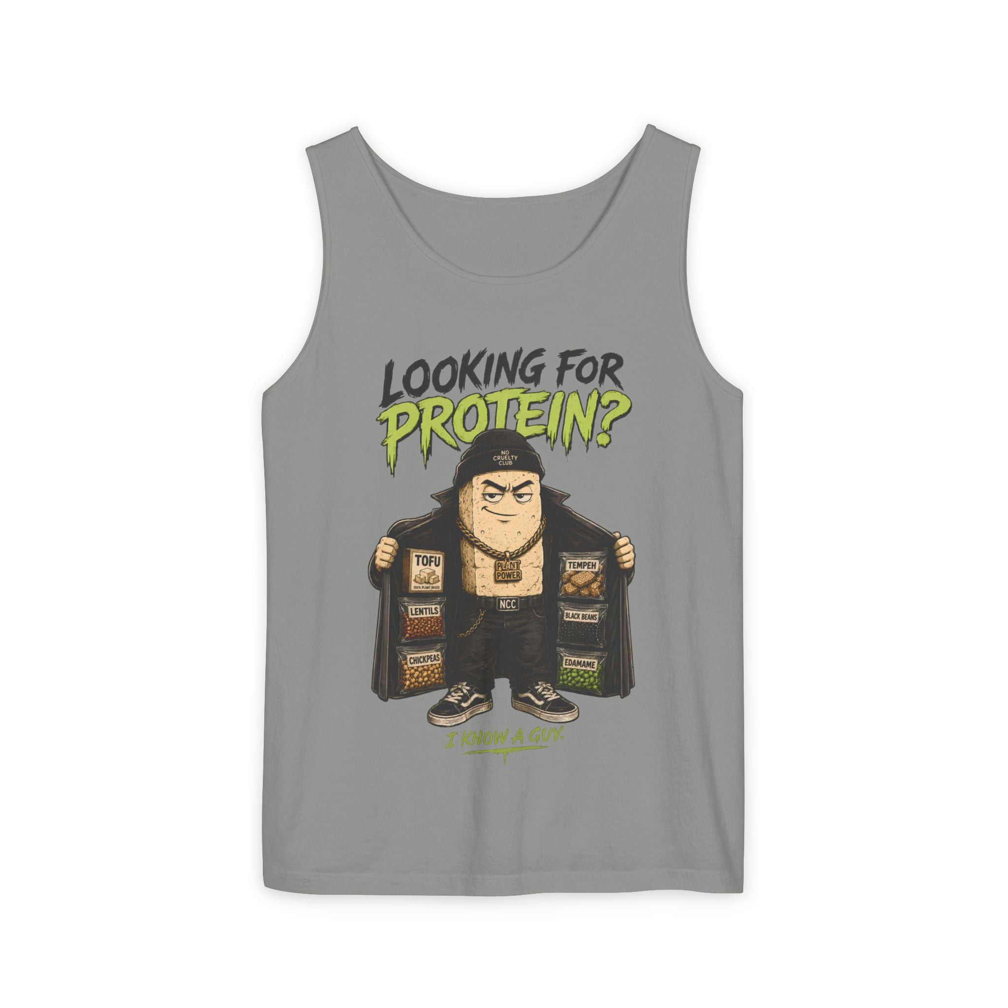 Musculosa Gym "Looking for Protein?" – Hombre