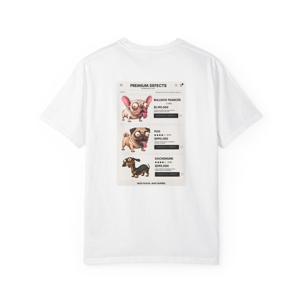 Polera normal fit "Perros: Premium Defects" - Unisex