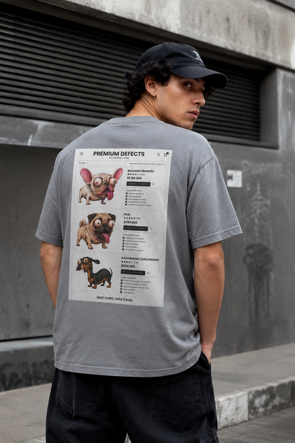 Polera Normal Fit "Perros - Premium Defects"