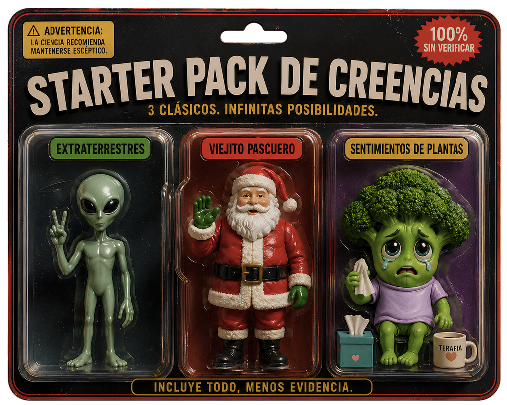 Sticker de Vinilo — Starter Pack de Creencias