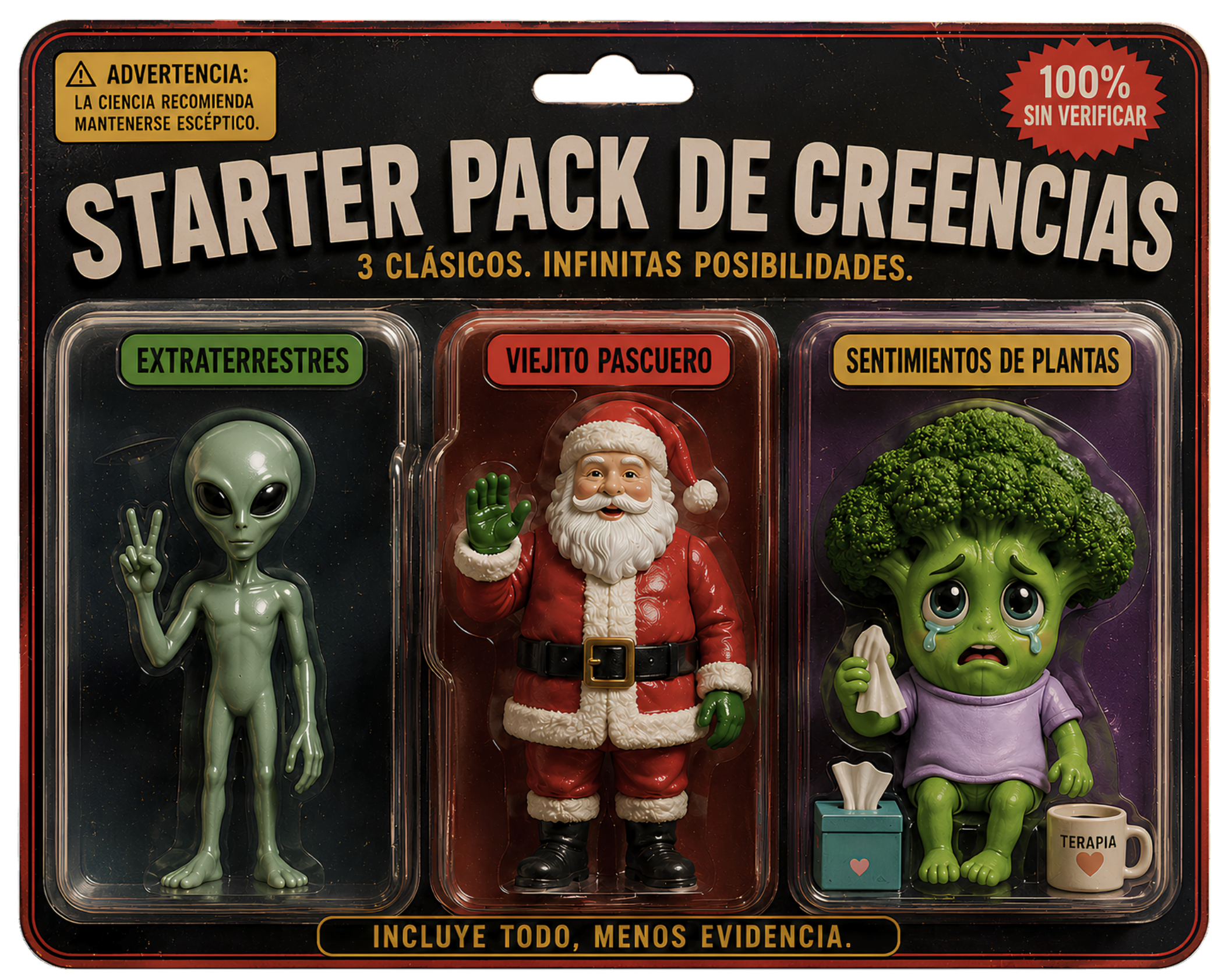Sticker de Vinilo — Starter Pack de Creencias